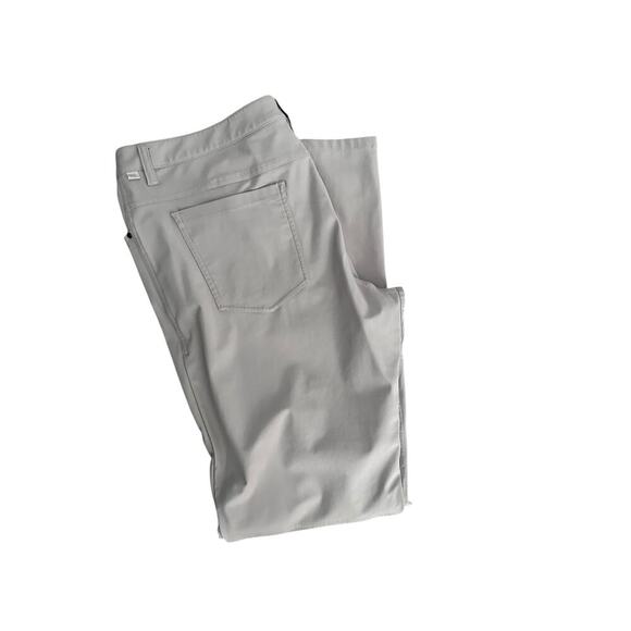 Lululemon Men's ABC Classic-Fit Tofino Sand Warpstreme Pants Size 36 - Picture 5 of 7